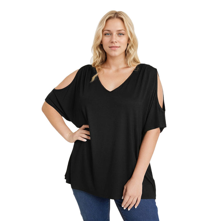 Damen Oversized T-Shirt mit Schulterauschnitten Echo Archiv