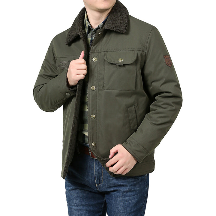 Herren Warme und stilvolle Winterjacke mit Teddyfutter Echo Archiv