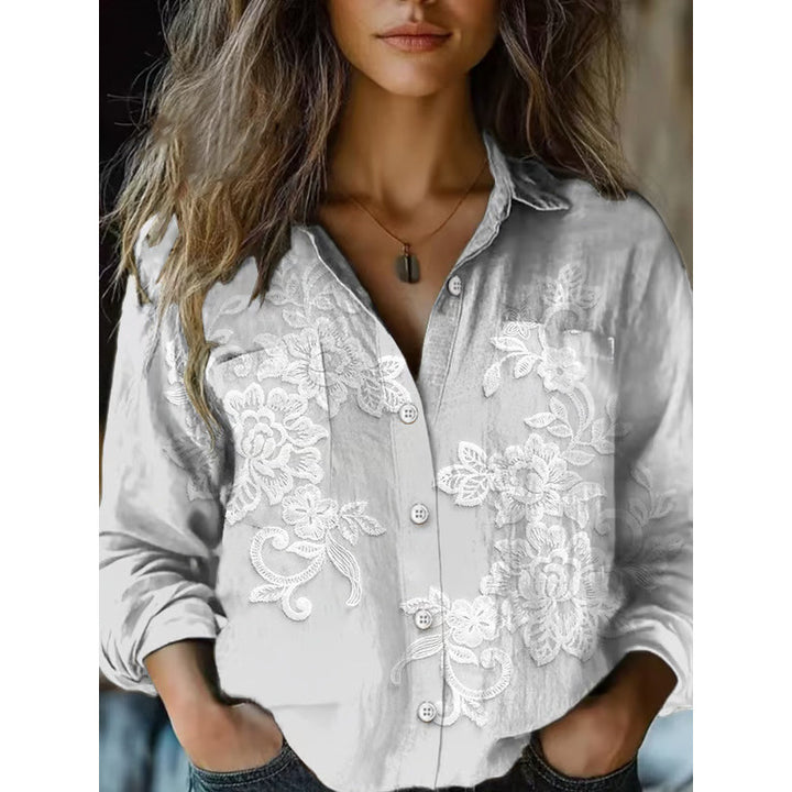 Damen Modische Bluse mit Paisleymuster Echoarchiv