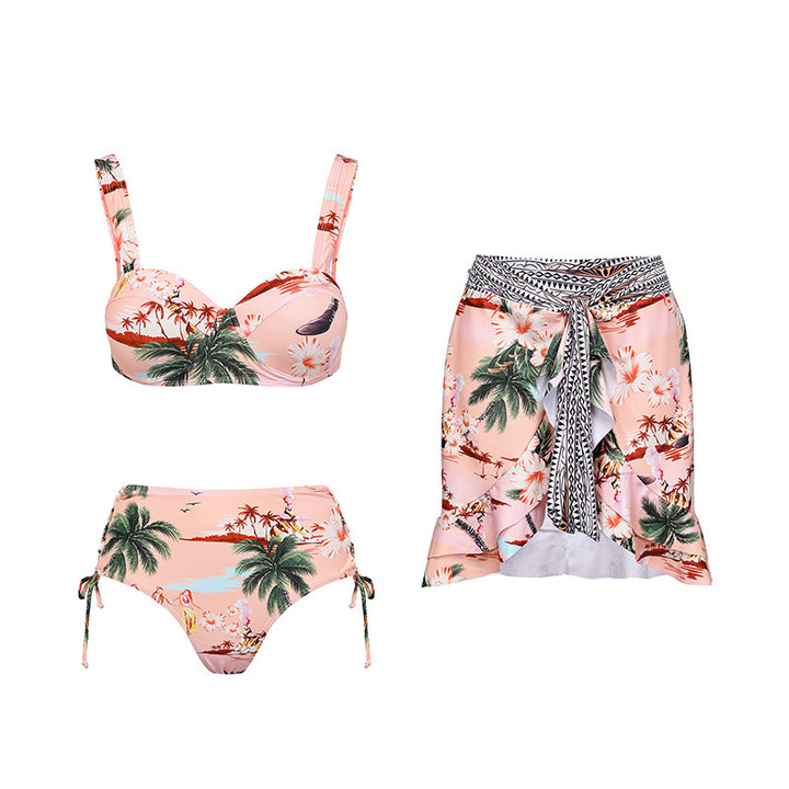 Damen Bikiniset mit hochwertigem Flowerprint und verstellbaren Trägern Echo Archiv