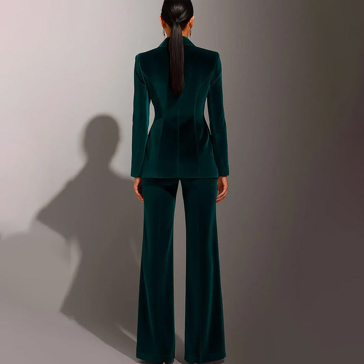 Damen Elegantes und Hochwertiges Samtanzug Echo Archiv
