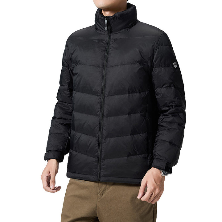 Herren Leichte gesteppte Thermojacke mit Stehkragen und winddichter Isolierung Echo Archiv