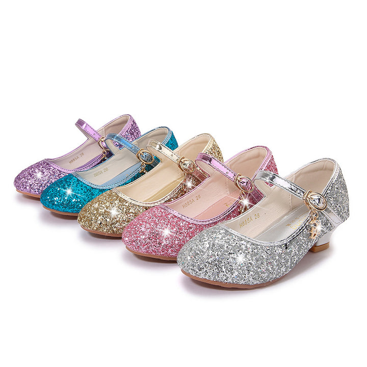 Mädchen Ballerina-Schuhe mit verstellbarem Riemen und Glitzer-Detail Echo Archiv