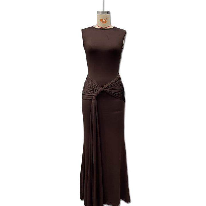 Damen Maxikleid mit stilvollem Wickel-Design und figurformender Silhouette Echo Archiv