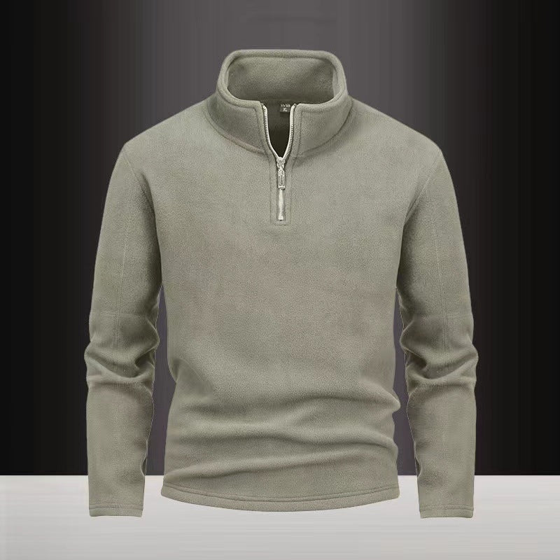 Herren nan Fleece-Halbzip-Pullover mit Stehkragen und flauschiger Mikrofleece-Qualität Echo Archiv