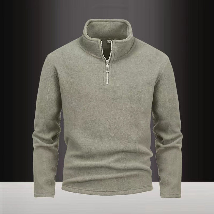 Herren nan Fleece-Halbzip-Pullover mit Stehkragen und flauschiger Mikrofleece-Qualität Echo Archiv