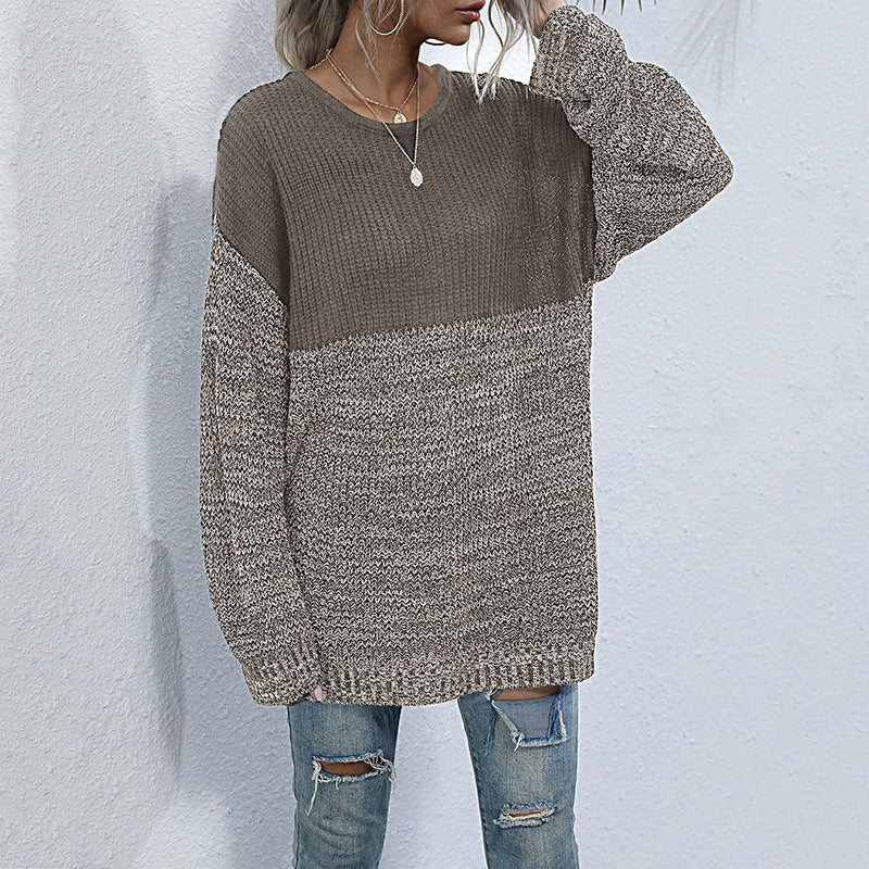 Damen Stilvoller Strickpullover mit luxuriösen Texturen Echo Archiv