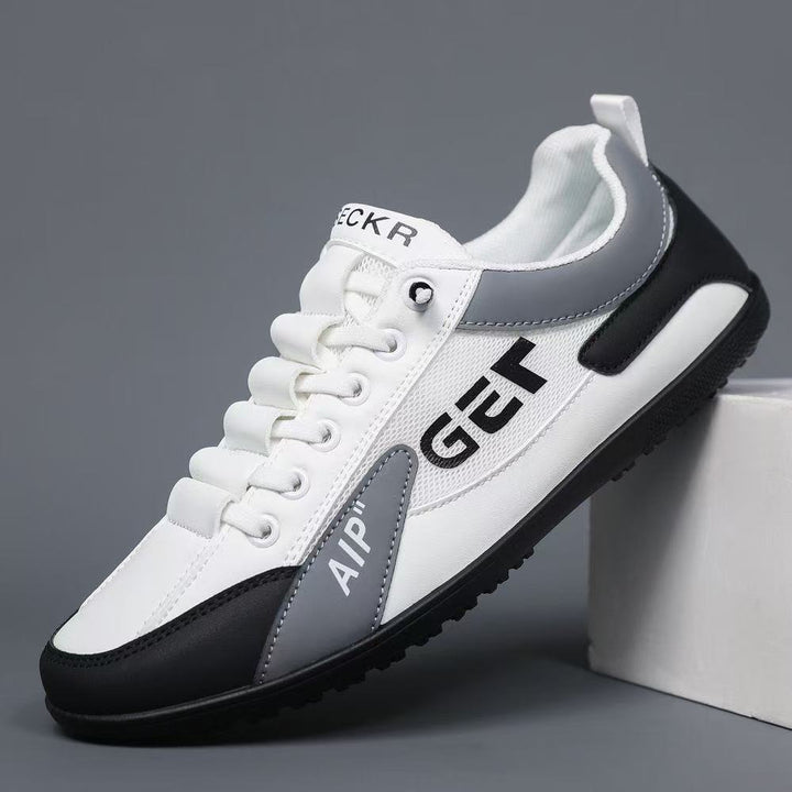 Herren Leichter Mesh- und Kunstleder-City-Sneaker mit gepolstertem Fersensteg und rutschfester Gummilaufsohle Echoarhiv – Norré
