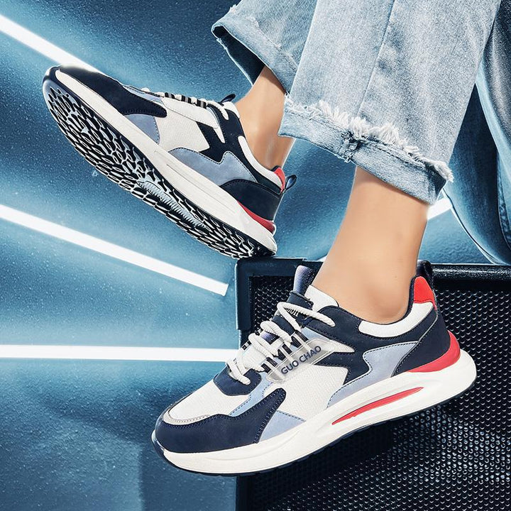 Unisex Moderne leichte Freizeit-Sneaker mit gepolstertem Komfortfußbett und atmungsaktivem Mesh-Overlay Echoarchiv