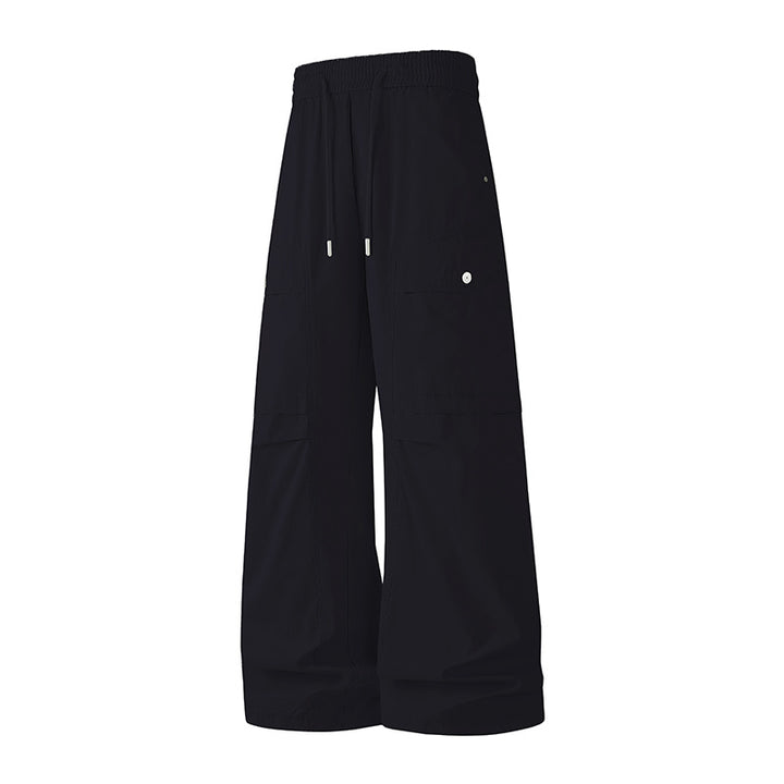 Damen Extraweite Tech‑Cargo‑Hose im Palazzoschnitt mit Elastikbund und Multifunktions‑Taschen Echo Archiv