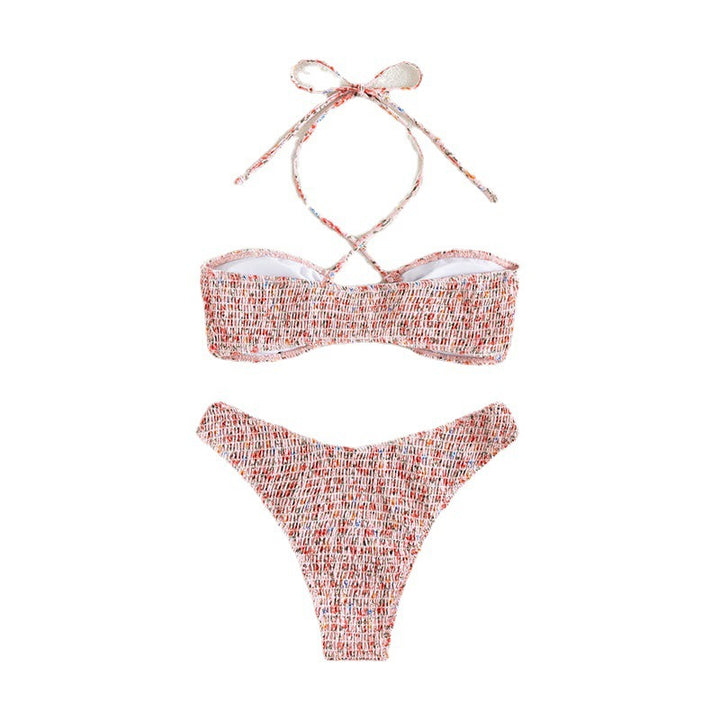 Damen Bandeau-Bikini mit modischem Wickeldesign und raffinierten Rückenschnüren Echo Archiv