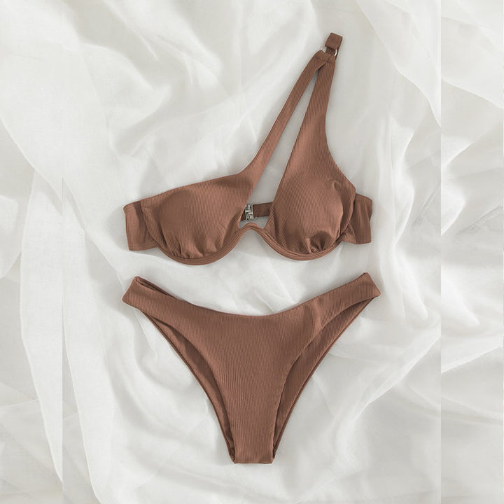 Damen Einseitiger Bikini mit verstellbarem Halter Echo Archiv