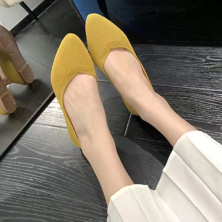 Damen elegante und atmungsaktive Ballerinas mit flexiblem Fußbett Echoarchiv