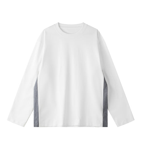 Unisex Oversize-Sweatshirt mit seitlichen Streifenpaneelen und Rundhals Echoarchiv