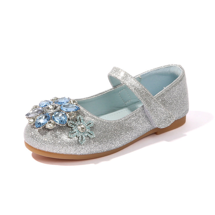 Damen Ballerinas mit glitzernden Blumenapplikationen Echo Archiv