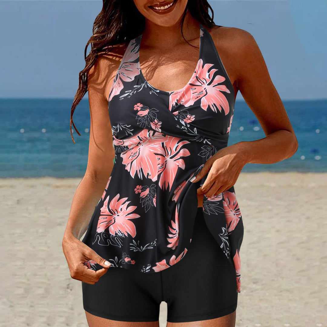 Damen Tankini-Set mit Hohe Taille und Sportlichem Flair Echo Archiv