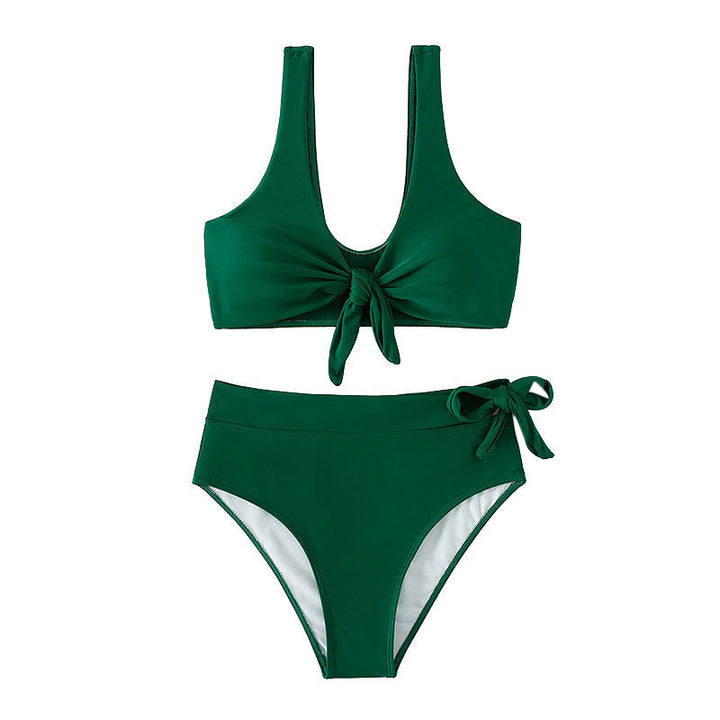 Damen Bikini-Set mit hohem Bund und stylishen Knoten-Details Echo Archiv