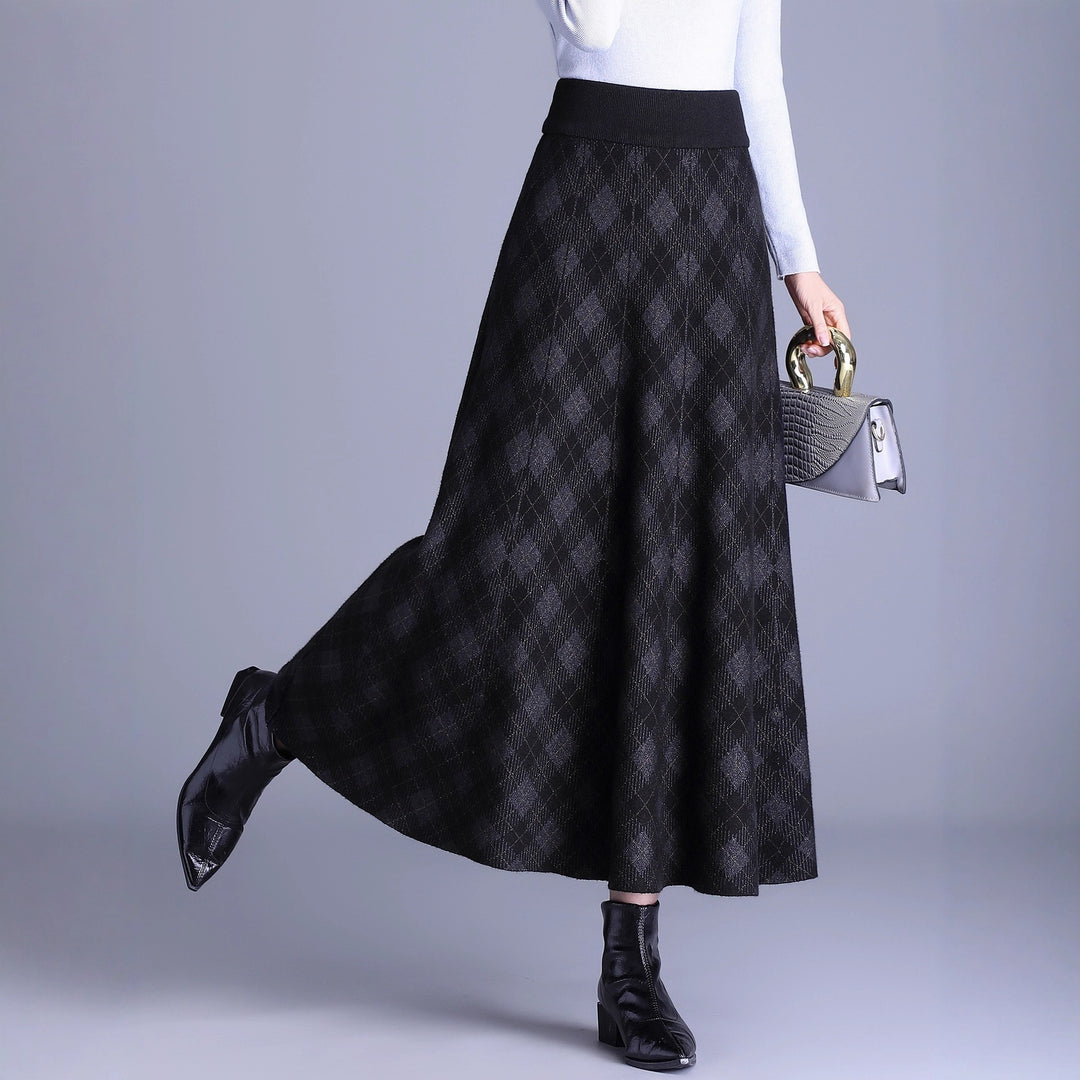 Damen Eleganter Maxirock mit geometrischem Muster Echo Archiv