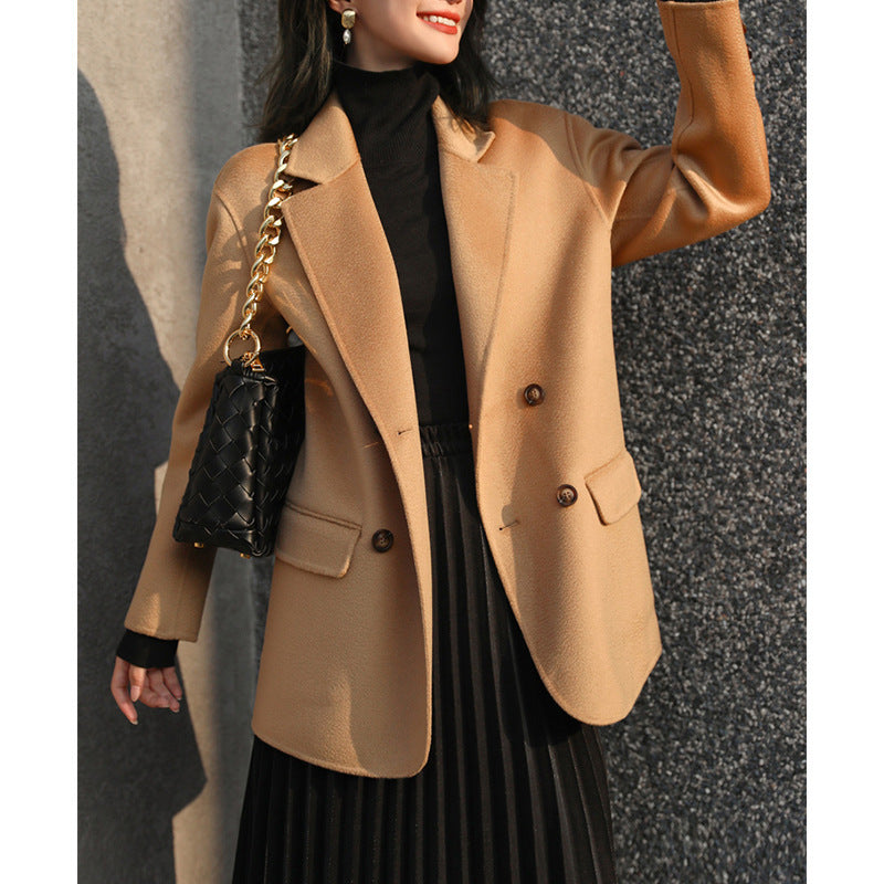 Damen Eleganter Langblazer mit doppelter Knopfleiste Echoarchiv