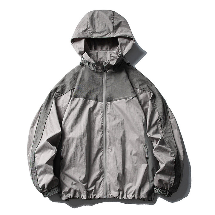 Herren Weite technische Nylon-Cargohose mit elastischem Bund und Paneel-Details Echoarchiv