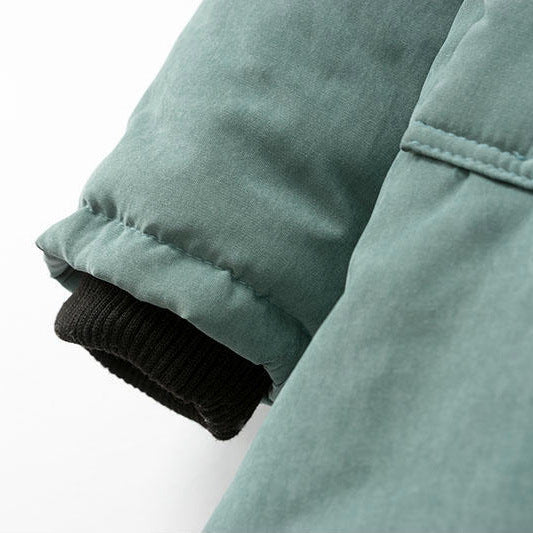 Damen nan gefütterter Winterparka mit Teddyfutter, Kapuze und verdeckter Reißverschlussblende Echo Archiv