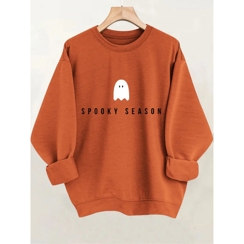 Unisex nan lässiges Halloween Sweatshirt mit Gespenst-Print und Oversize-Schnitt Echo Archiv
