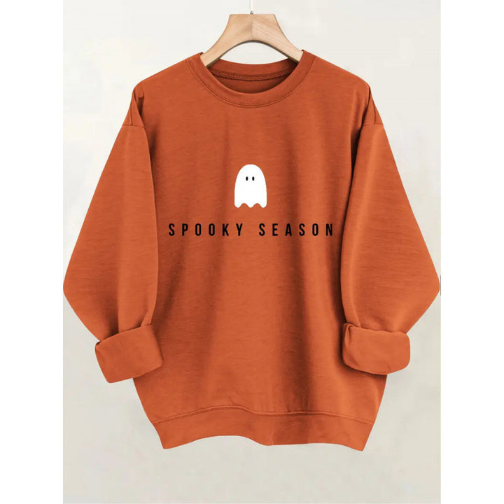 Unisex nan lässiges Halloween Sweatshirt mit Gespenst-Print und Oversize-Schnitt Echo Archiv