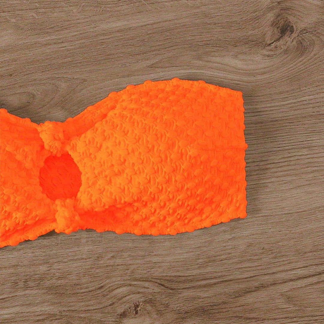 Damen Bandeau-Bikinioberteil mit strukturierter Oberfläche Echo Archiv