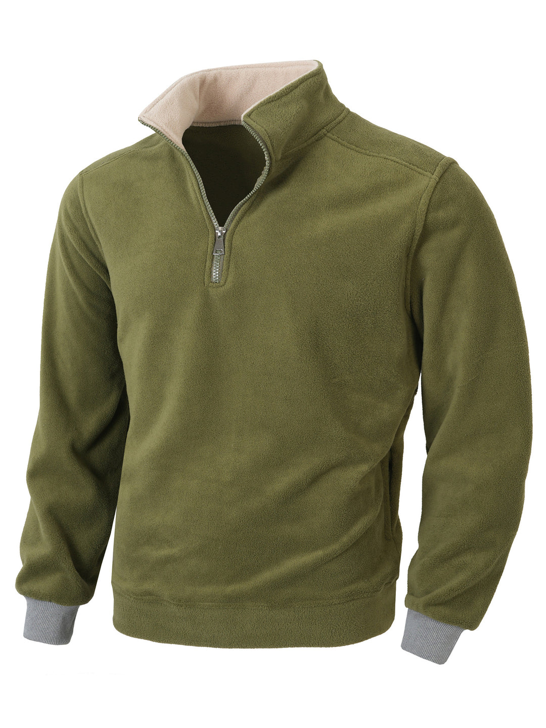 Herren Fleecejacke mit halblangem Reißverschluss Echoarchiv