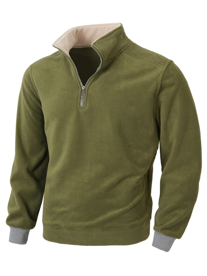 Herren Fleecejacke mit halblangem Reißverschluss Echoarchiv