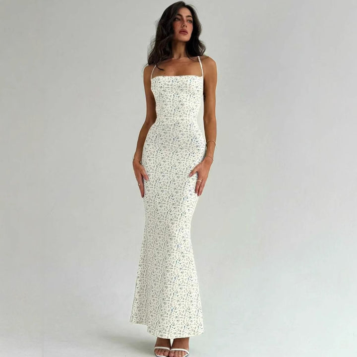 Damen Elegantes Maxikleid mit floralem Muster und schmalem Schnitt Echo Archiv