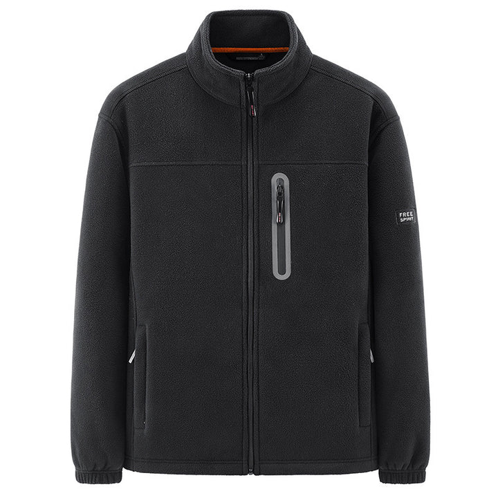Herren Isolierende Mikrofleece-Funktionsjacke mit wasserdichter Brusttasche und Stehkragen Echo Archiv