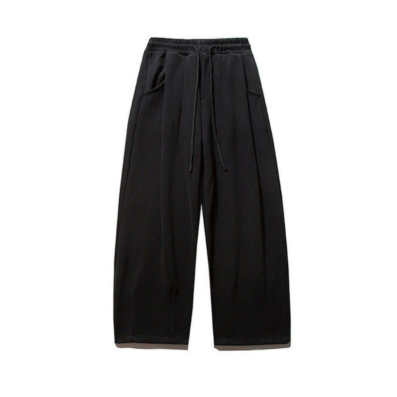 Unisex Weite Jogginghose mit Bundfalten, Elastischem Tunnelzug und Seitentaschen Echo Archiv
