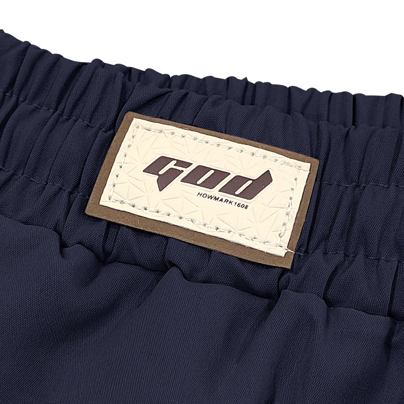 Herren elegante Freizeit-Hosen mit lockerer Passform und elastischem Bund Echoarchiv