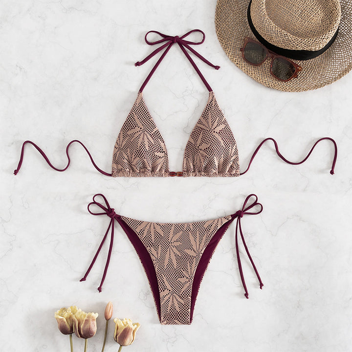 Damen Triangel-Bikini mit stilvollem Häkel-Design Echo Archiv