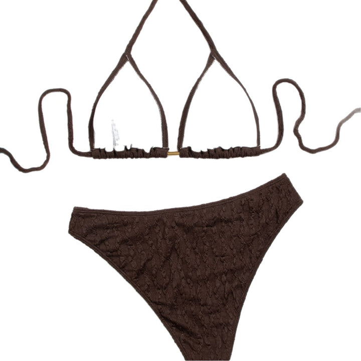 Damen Triangel-Bikini mit raffiniertem Strukturdesign und verstellbaren Trägern Echo Archiv