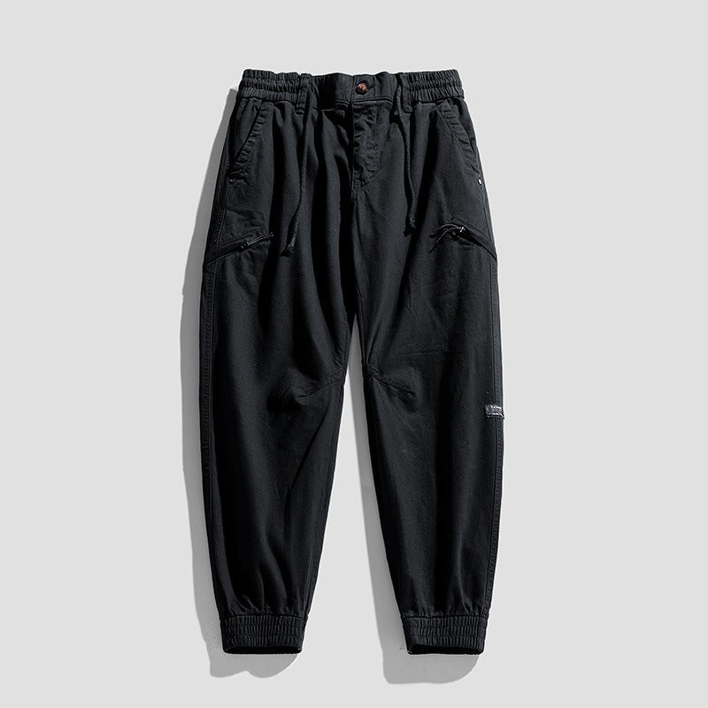 Herren Cargo-Jogginghose im Utility-Look mit elastischem Bund, Kniepaneelen und Klappentaschen Echo Archiv