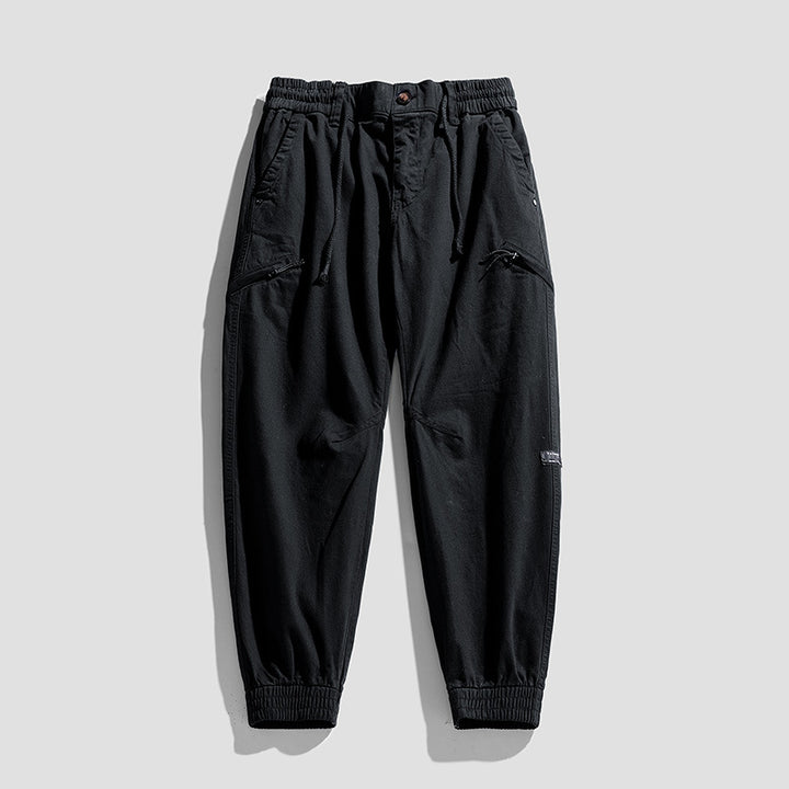 Herren Cargo-Jogginghose im Utility-Look mit elastischem Bund, Kniepaneelen und Klappentaschen Echo Archiv