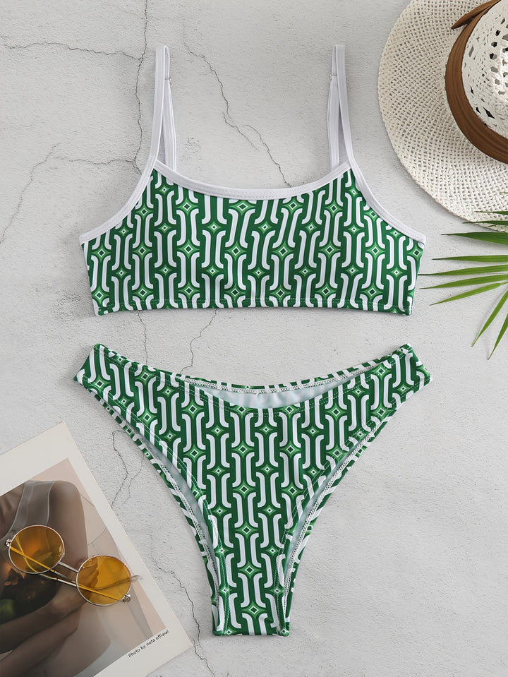 Damen Bikini-Set mit verträumtem geometrischem Muster Echo Archiv