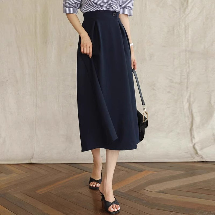 Damen Eleganter A-Linien Midi-Rock Echoarchiv