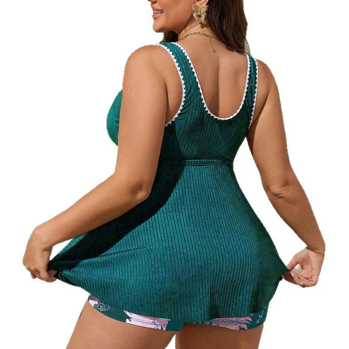 Damen Tankini mit modischem A-Linien Schnitt und verstellbaren Trägern Echo Archiv