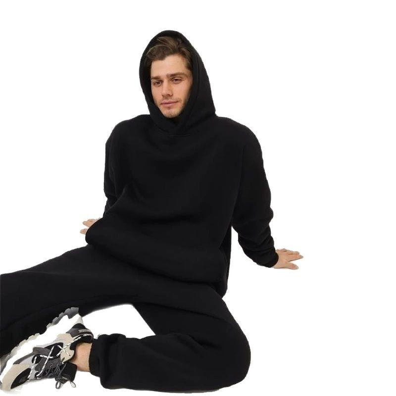 Herren bequemer Kapuzenpullover und Jogginghose Set Echoarchiv