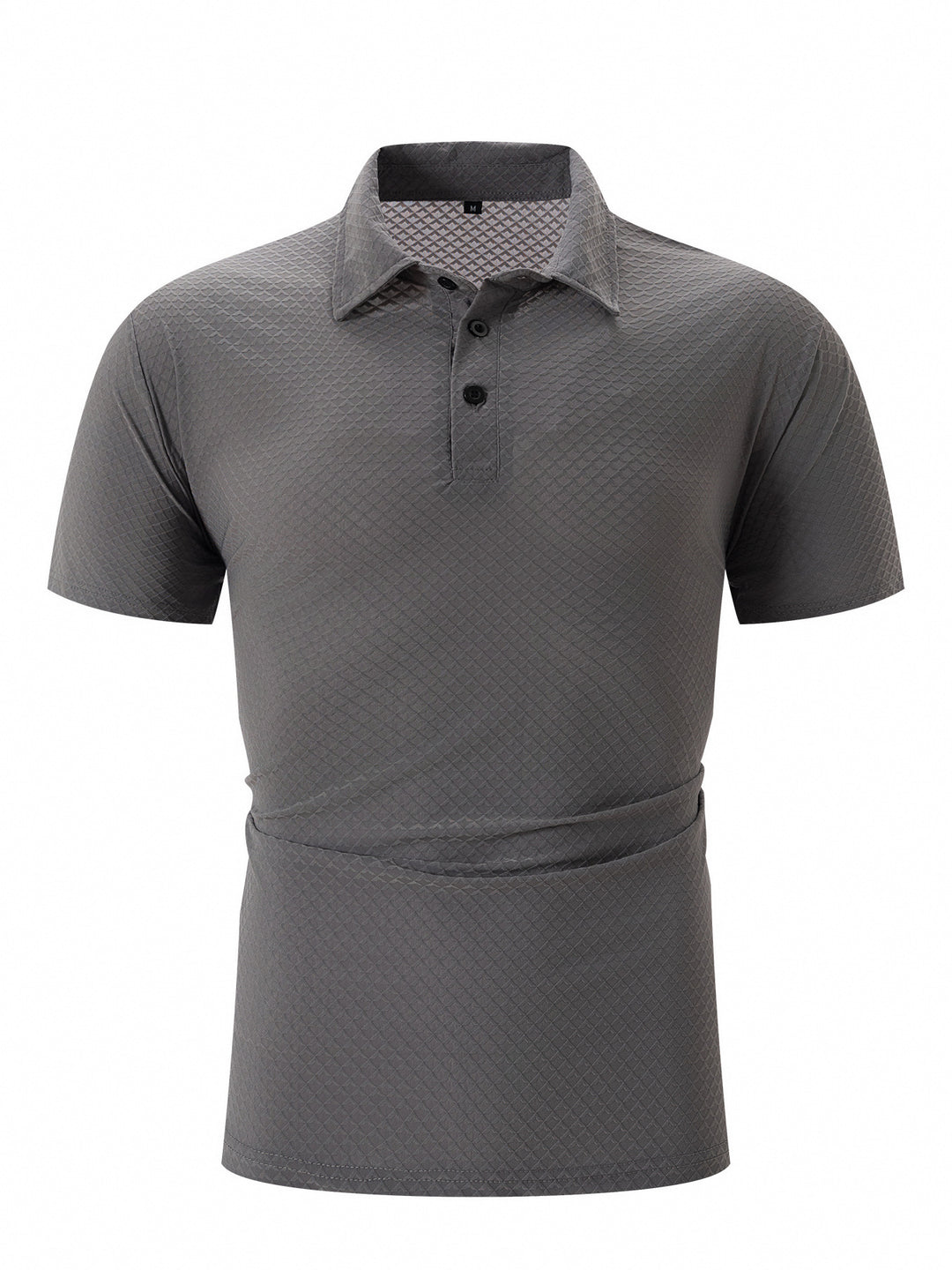 Herren modernes Kurzarm-Polohemd mit strukturiertem Design Echoarchiv
