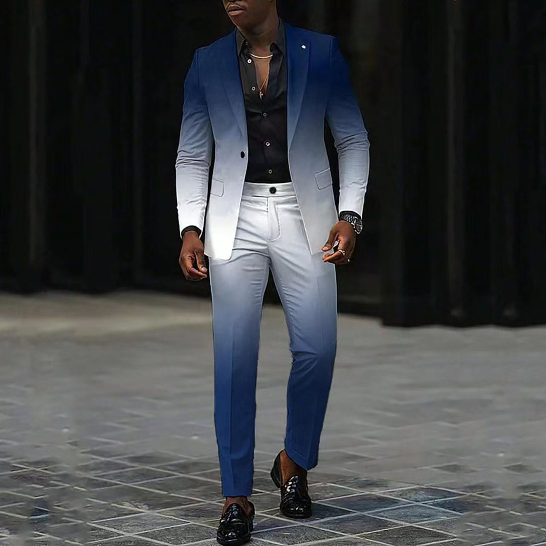 Herren eleganter Anzug mit Farbverlauf Echoarchiv