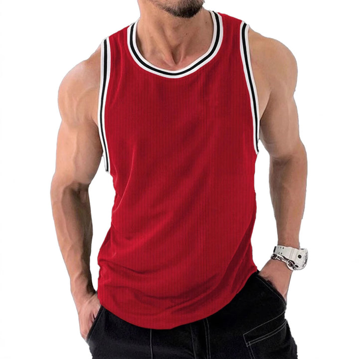 Herren Sportliches Muskelshirt mit atmungsaktiver Struktur Echoarchiv