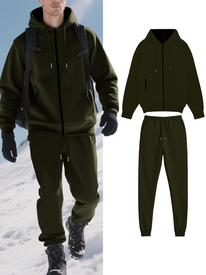 Herren Funktions-Jogginganzug mit warmem Futter und praktischen Taschen Echoarchiv