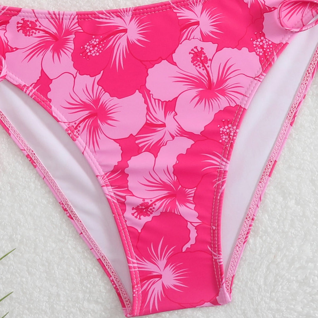 Damen Bikini-Set mit floralem Design und verstellbaren Bindebändern Echo Archiv