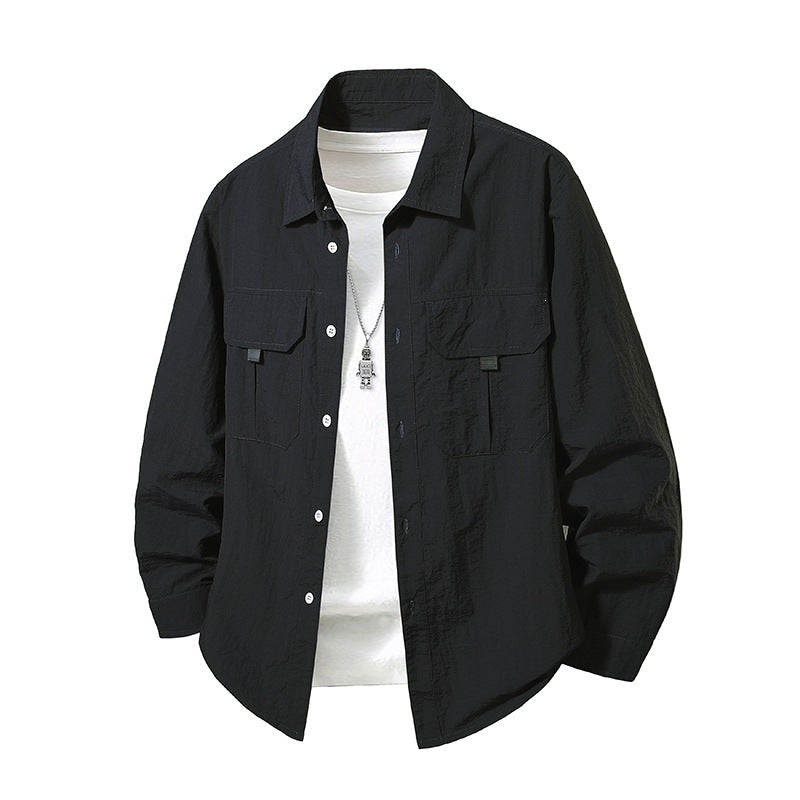 Herren Lässige Hemdjacke Echo Archiv