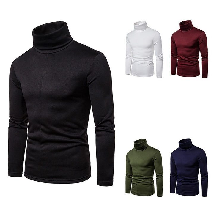 Herren Rollkragenpullover aus weichem Strickmaterial Echoarchiv