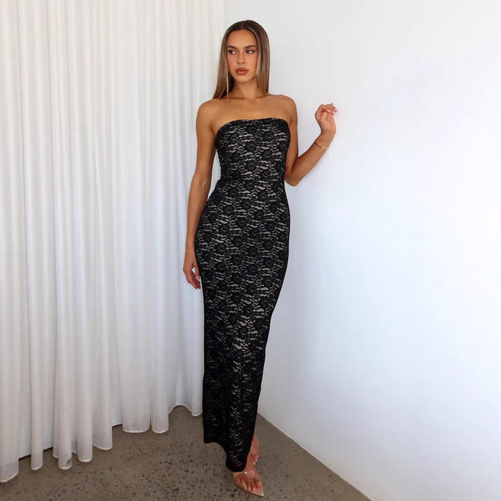 Damen Spitzenkleid im ärmellosen Design Echo Archiv
